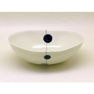 波佐見焼 一峰窯 青玉 楕円ボウル 中 : 神楽坂のうつわ屋さん 陶柿園