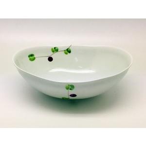 波佐見焼 一峰窯 オリーブ 楕円ボウル 中 : 神楽坂のうつわ屋さん 陶