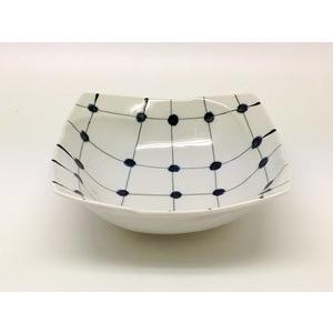 波佐見焼 福峰窯 点格子　多用鉢