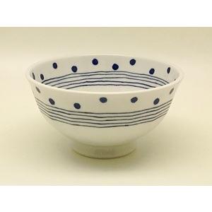 波佐見焼 聖栄陶器 ドットライン　軽々丼小