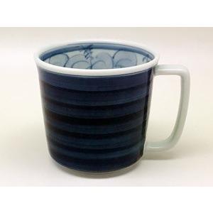 波佐見焼 一誠陶器 呉須巻ぶどう マグカップ : 神楽坂のうつわ屋さん 