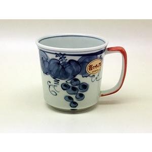 波佐見焼 一誠陶器 手描きぶどう 軽々マグ（青） : 神楽坂のうつわ屋