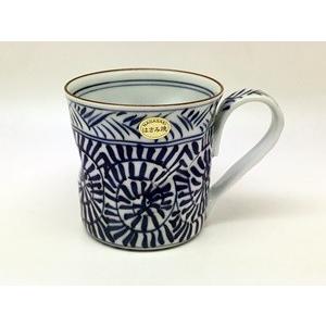 波佐見焼 一夢窯 地紋タコ唐草 マグカップ（青） : 神楽坂のうつわ屋