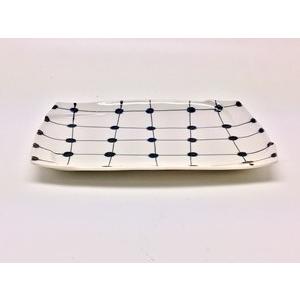 臼杵焼 USUKIYAKI 輪花オーバル長皿 ホワイト USUKIYAKI研究所