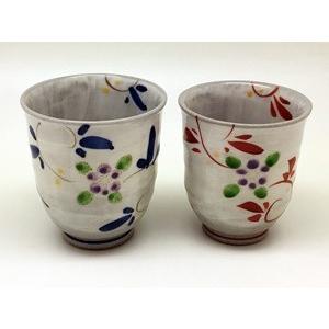 波佐見焼 丹山窯 唐草小花 組湯呑（ペア） : 神楽坂のうつわ屋さん 陶