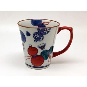 伊万里焼 徳永窯 瓢づくし マグカップ（赤） : 神楽坂のうつわ屋さん