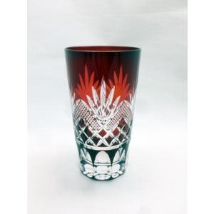 TW001GD瀧澤硝子工芸 江戸切子伝統工芸士・瀧澤利夫作 江戸切子 ・八角