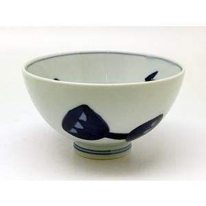 有田焼 しん窯 青花 オランダ万才 3.8寸丸飯碗 : 神楽坂のうつわ