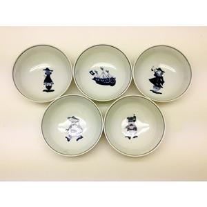 有田焼 しん窯 青花 長崎紋 玉渕8寸ミート皿 : 神楽坂のうつわ屋さん