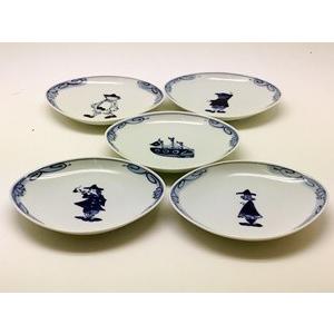 有田焼 しん窯 青花 長崎紋 八角長角取皿 : 神楽坂のうつわ屋さん 陶