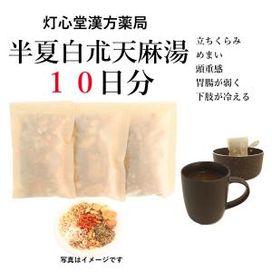 半夏白朮天麻湯１０日分(１０包)　煎じ薬　立ちくらみ　めまい　頭重　　薬局製剤　漢方　ハンゲビャクジュツテンマトウ｜toushindo