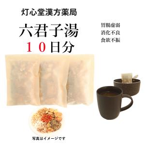 六君子湯１０日分(１０包)煎じ薬　胃腸虚弱　消化不良　食欲不振　薬局製剤　漢方　リックンシトウ