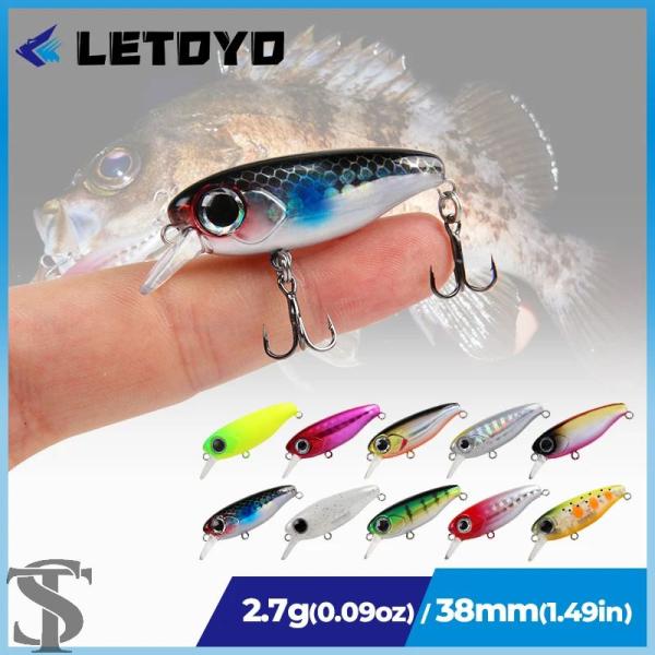 並行輸入品 LETOYO 2.7G 38MM シャープフック付きシンキングミノー ミニフィッシングル...