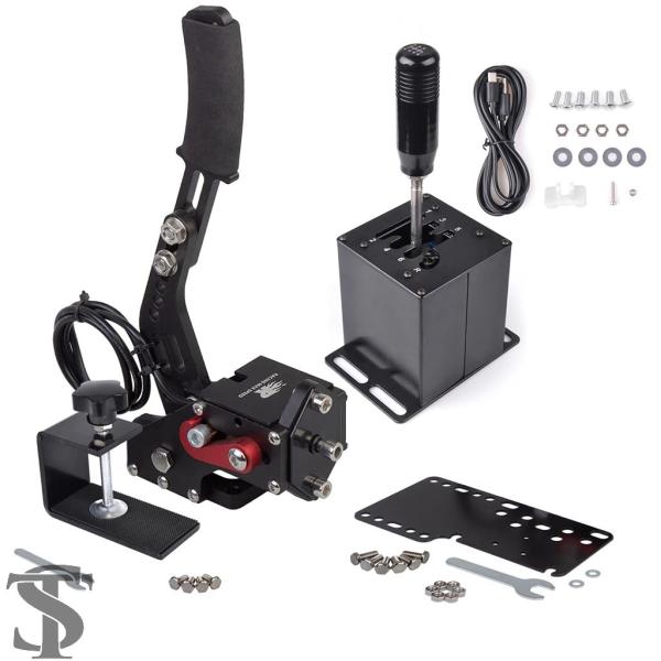 並行輸入品 16 ビット PC レーシングゲーム USB ハンドブレーキ H ギアシフターロジクール...