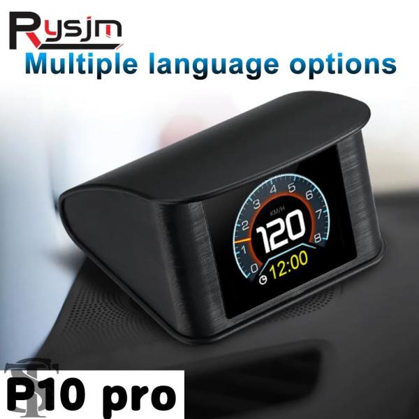 並行輸入品 OBDII スマート デジタル メーター P10 PRO OBD2 ヘッドアップ ディス...
