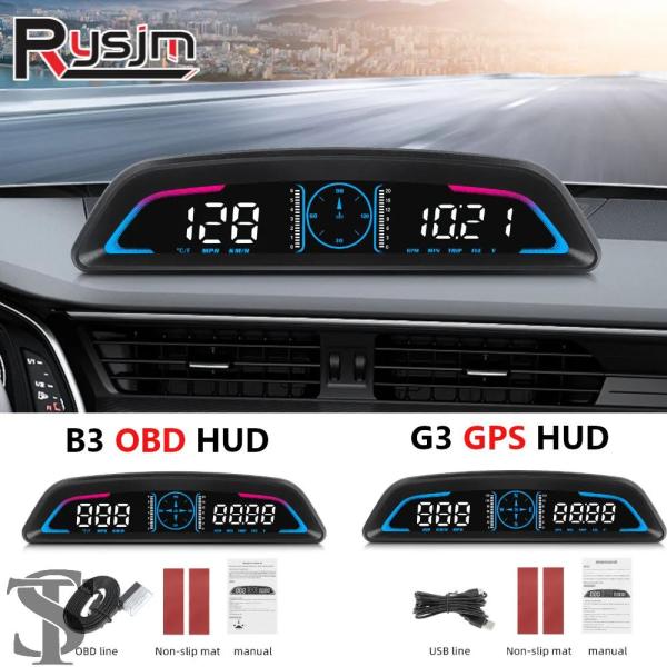並行輸入品 スマートカー HUD GPS スピードメーター OBD B3 /GPS G3 デジタルヘ...