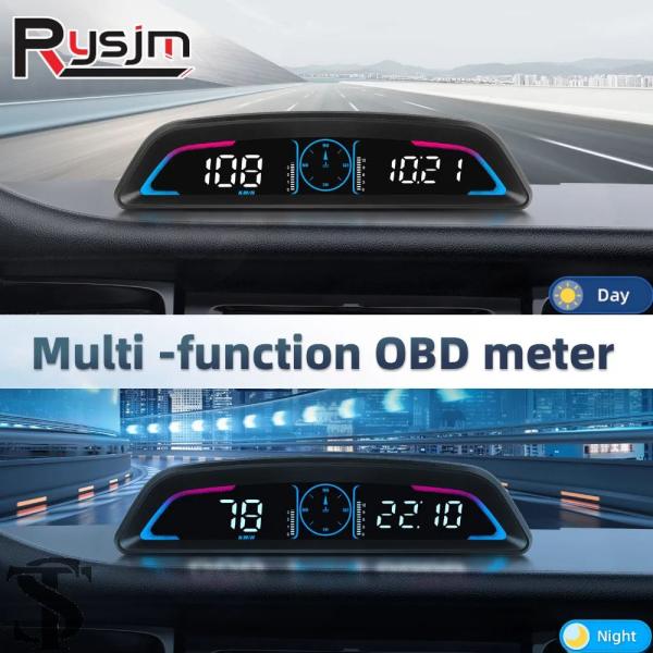 並行輸入品 スマートデジタルメーター HUD B3 OBD2 ディスプレイ多機能スピードメータータコ...