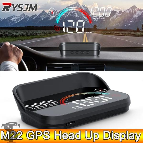 並行輸入品 ヘッドアップディスプレイフロントガラスプロジェクター M22 GPS HUD 汎用デジタ...