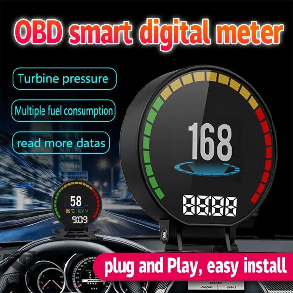 並行輸入品 P15 ヘッドアップディスプレイ車 OBD HUD デジタルスピードメーター RPM 電...