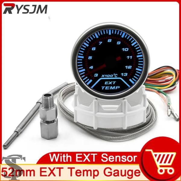 並行輸入品 汎用 52 MM排気温度ゲージ + EGT センサーモーター温度計デジタル排気温度 EG...