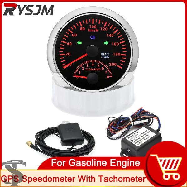 並行輸入品 85 MM 2IN1 多機能ゲージデジタル GPS スピードメータータコメーター RPM...