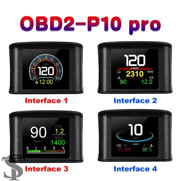 並行輸入品 OBD2 車ヘッドアップディスプレイ HUD スマートカー AFR 水/油温ターボ RP...
