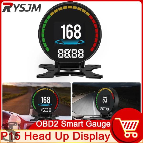 並行輸入品 P15 車 OBD2 HUD ヘッドアップディスプレイ スピードメーター スピード超過ハ...