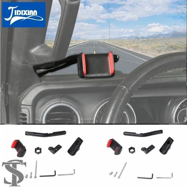 並行輸入品 車 A ピラーグラブハンドル安定した携帯電話ホルダーブレーキマウントジープラングラー J...