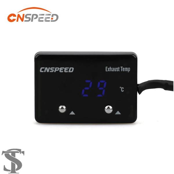 並行輸入品 赤青 LED 排気温度ゲージ排気ガスメーターデジタルセンサー EXT 温度計ターボ 4W...