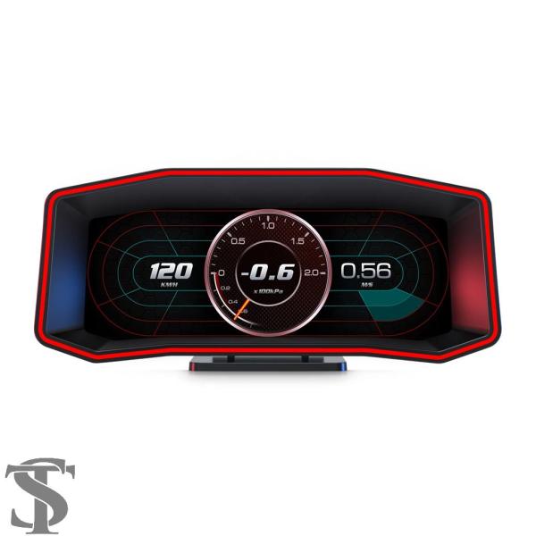 並行輸入品 P4 GPS + OBD2 ヘッドアップディスプレイスマートデジタルスピードメーター傾斜...