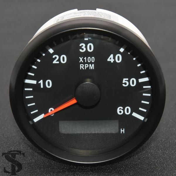 並行輸入品 カスタム 85 MMタコメーター 0-6000RPM アワーメーターマリン船外機ボートト...