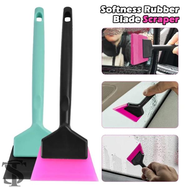 並行輸入品 小型ウィンドウティントミラースキージ異るソフトゴムブレードスクレーパーコーナーフロントガ...
