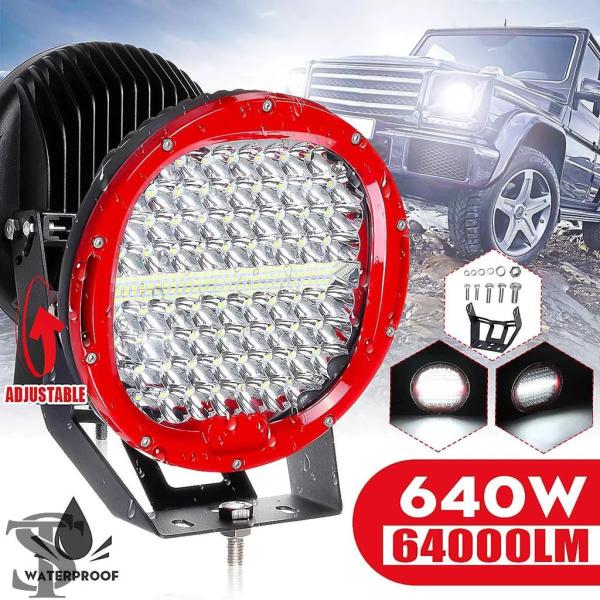 並行輸入品 1X 9インチ 640W オフロード車 4WD トラック ボート トレーラー 4X4 S...