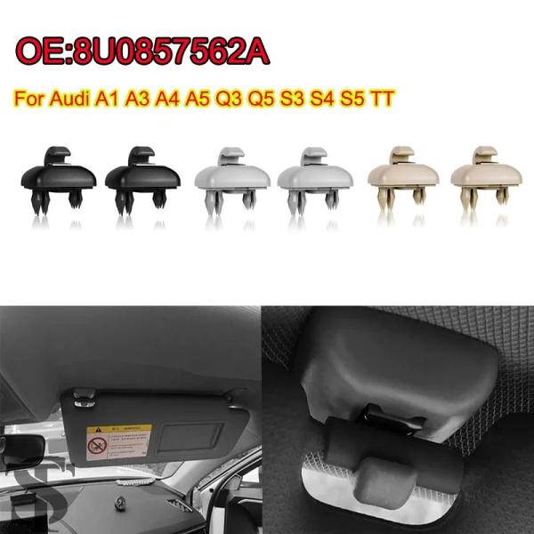 並行輸入品 サンバイザーリテーナーフックファスナークリップホルダーブラケットアウディ A1 A3 A...