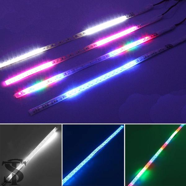 並行輸入品 12V 32 LED バイク装飾ライト DRL 車ストロボフラッシュストリップ防水 LE...