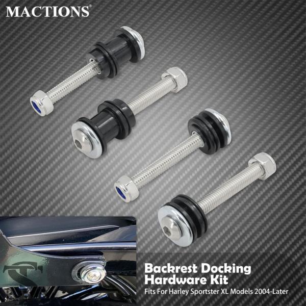 並行輸入品 バイクバックレストシーシーバー取付ハードウェアドッキングセットハーレースポーツスター X...