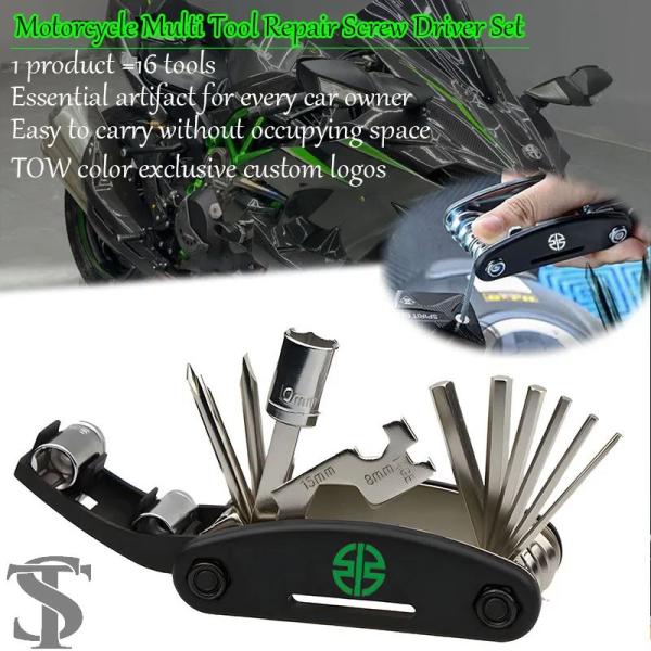 並行輸入品 バイク マルチツールリペアスクリュードライバーセットカワサキニンジャ 250 300 4...