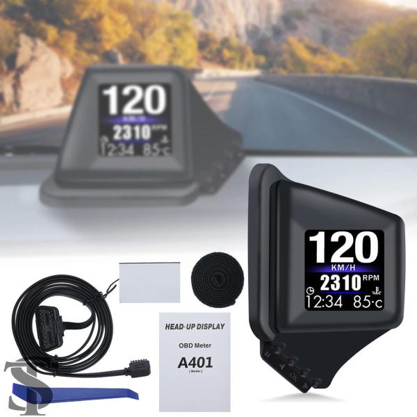 並行輸入品 多機能 HUD ガジェット OBD2 オンボードコンピュータ A ピラートリム取付 RP...