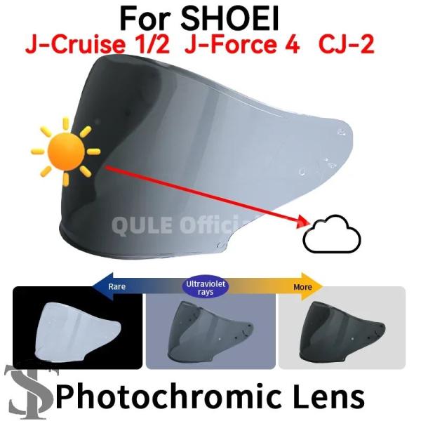 並行輸入品 フォトクロミックバイザー SHOEI J-CRUISE J クルーズ 1/2 J-FOR...