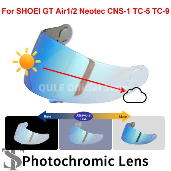 並行輸入品 フォトクロミックバイザーレンズメッキレンズケース SHOEI GT-AIR GT AIR...