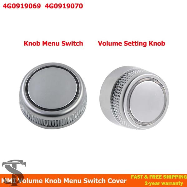 並行輸入品 4G0919070 4G0919069 MMIラジオボリュームノブロータリーボタンスイッ...