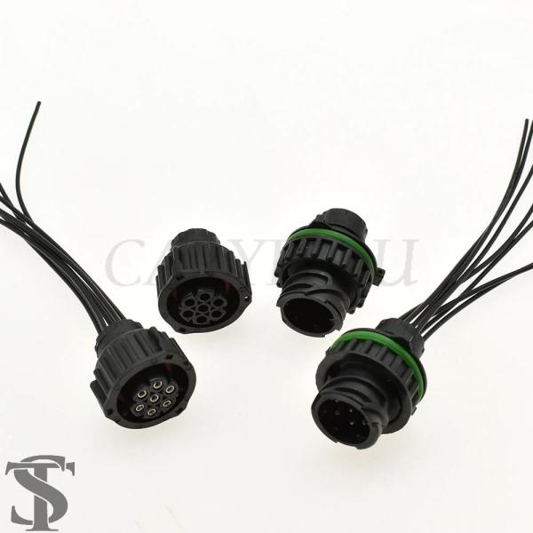 並行輸入品 1セット 7ピン TYCO AMP 1.5 MM BU-STE KPL 円形 DIN ハ...