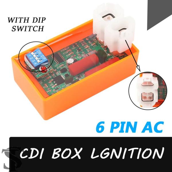 並行輸入品 6ピン バイク点火システムユニット AC CDI ボックス DIPスイッチ付き GY D...