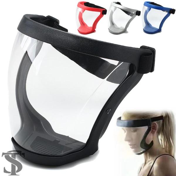 【並行輸入品】飛沫防止フルフェイスシールド クリア 防風 曇り止めマスク 安全メガネ 保護アイフェイ...