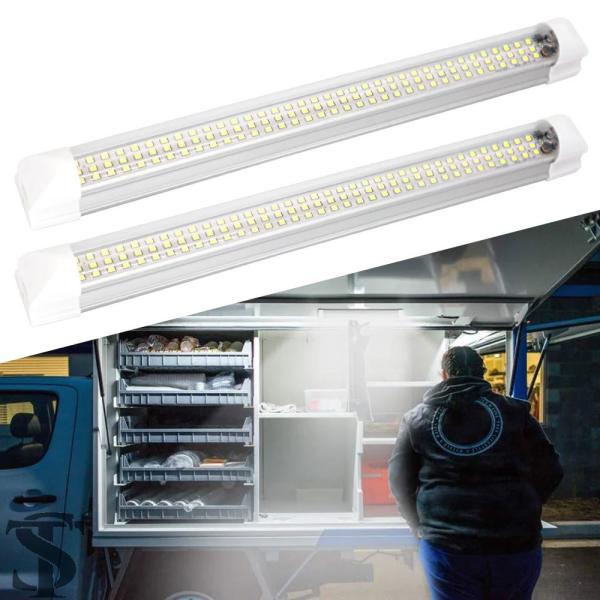 並行輸入品  2X 12V インテリア LED ライトバー 108 LED 汎用ストリップライト オ...