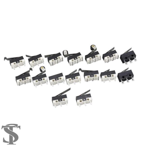 並行輸入品  10個入り 小型リミットマイクロスイッチ カースイッチ スクロールホイール付き マイク...