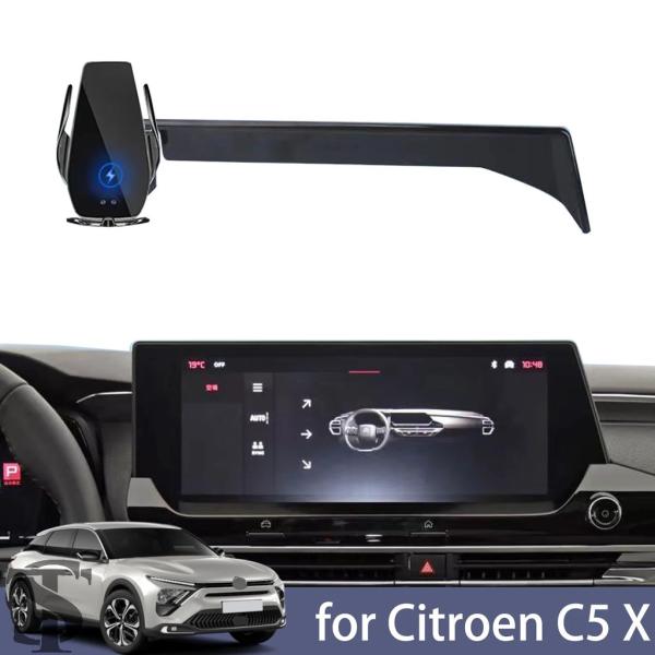 並行輸入品 シトロエン C5 X用 車載携帯電話ホルダー スクリーンナビゲーションブラケット マグネ...