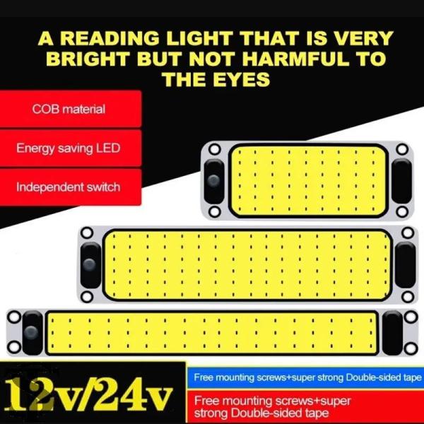 並行輸入品  LED 12-24V 車用読書灯 LED ナイトストリップライト 室内灯 天井ランプ ...