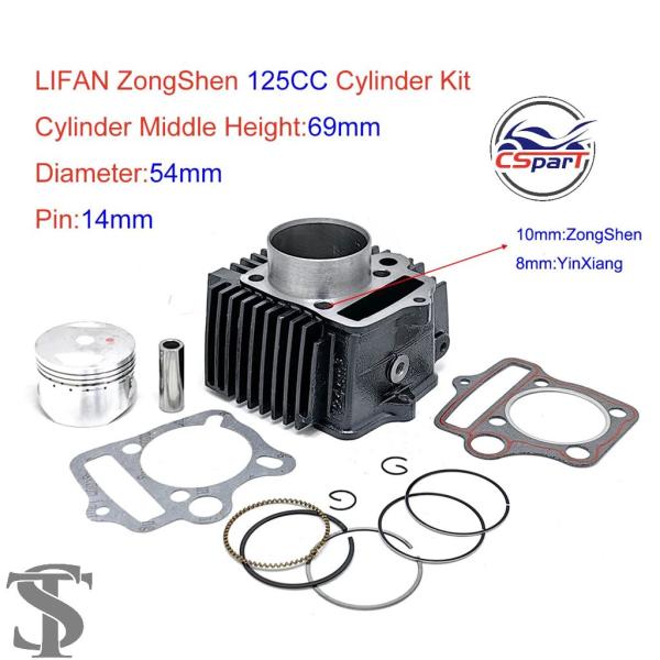 並行輸入品  54MM 14MM 69MM シリンダーキット ZONGSHEN LONCIN YIN...