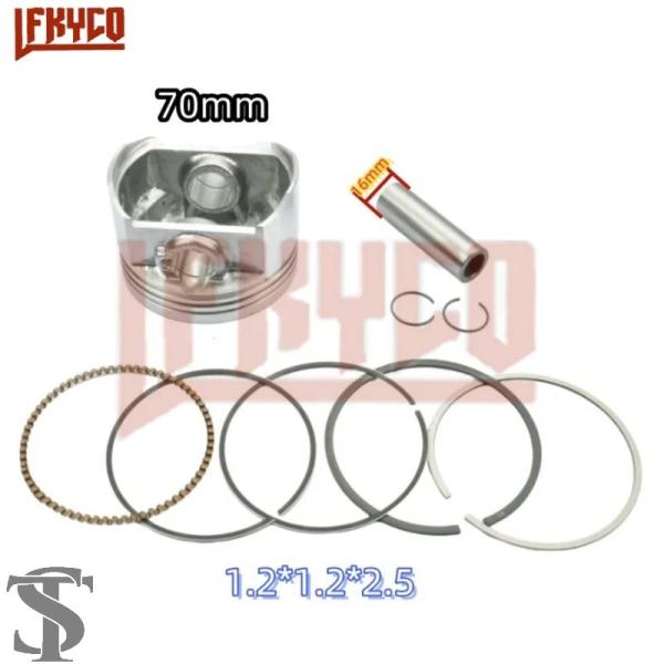 並行輸入品  エンジンパーツ 70MM ビッグボアピストン ZONGSHEN ホンダ CG250 C...